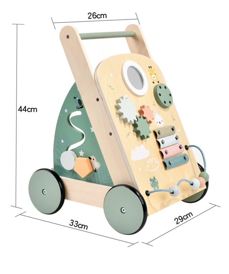 Loopwagen-Trainer Hout Activity Groen | Russle