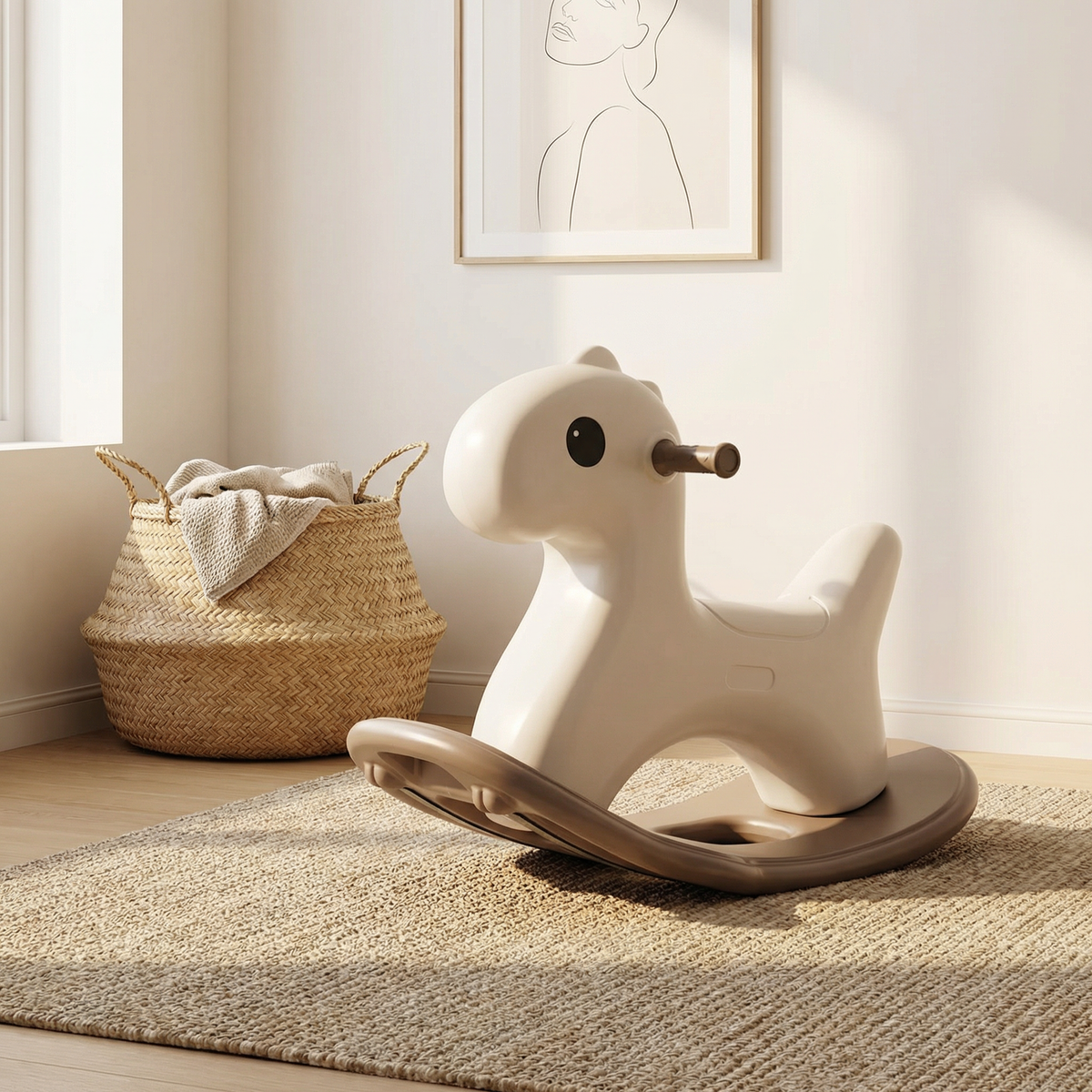 Hobbelfiguur Kunststof Basic Beige | Russle