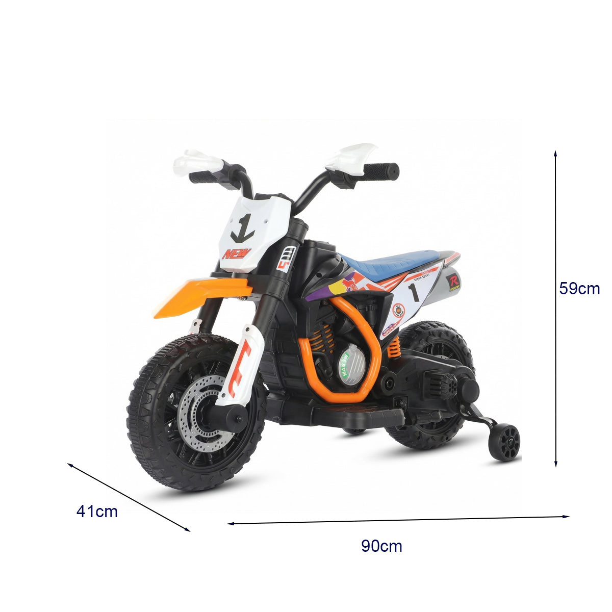 Elektrische Motor Peuter Multi met Zijwieltjes | Russle