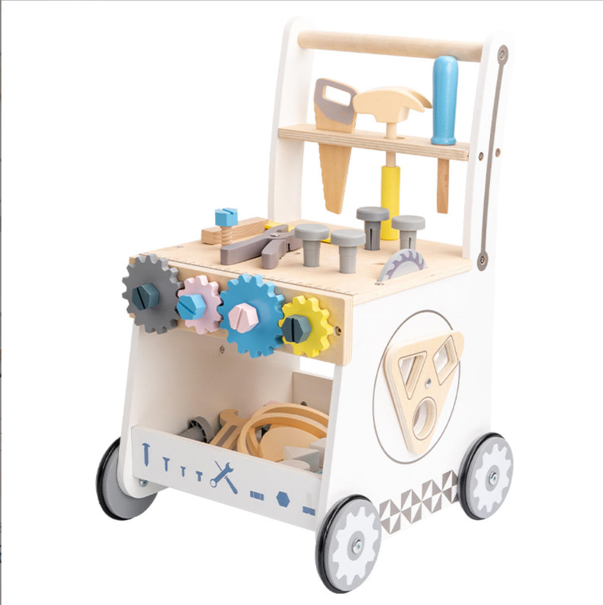 Loopwagen-Trainer Hout met gereedschap | Russle