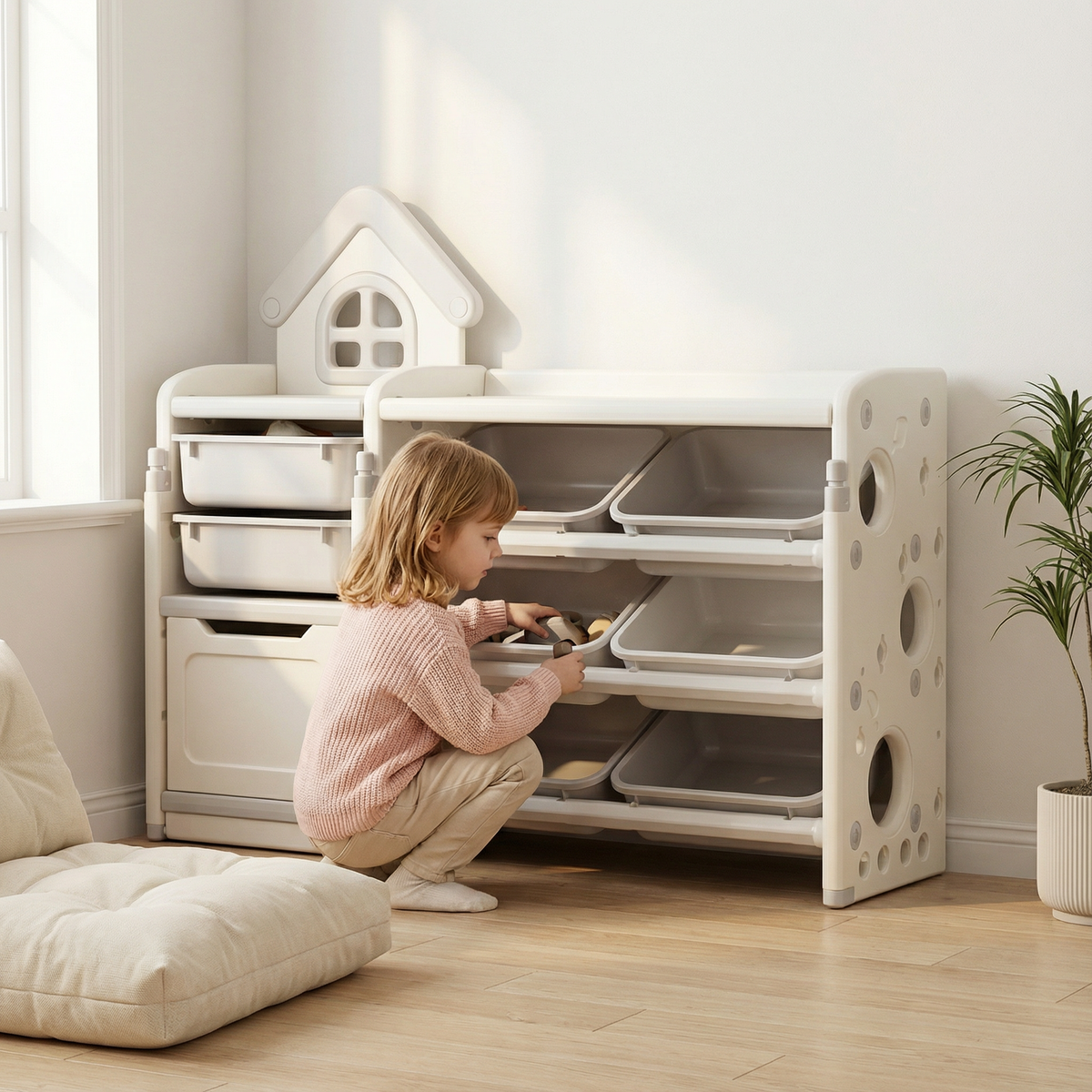 Opberg Combinatie Huis Grijs | Russle