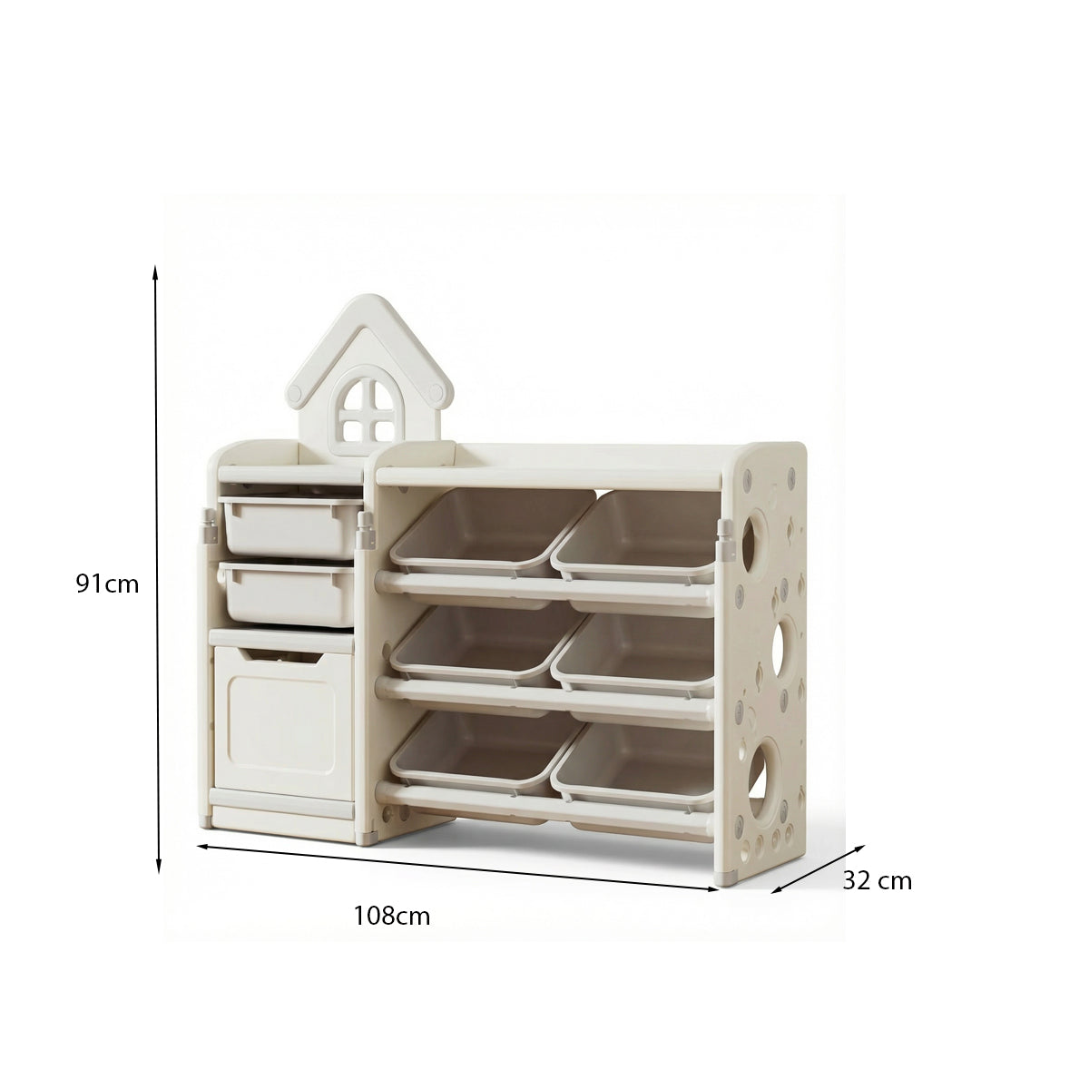 Opberg Combinatie Huis Grijs | Russle