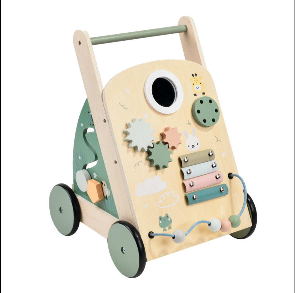 Loopwagen-Trainer Hout Activity Groen | Russle